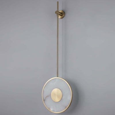 Tirun Wall Sconce – Alabaster and Brass Wall Sconce