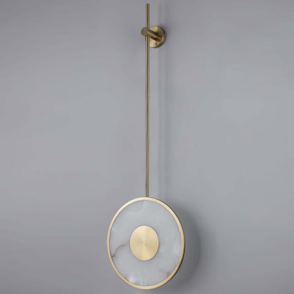 Tirun Wall Sconce – Alabaster and Brass Wall Sconce