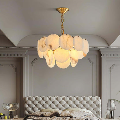 Velimo Alabaster Chandelier – Elegant Circle Chandelier