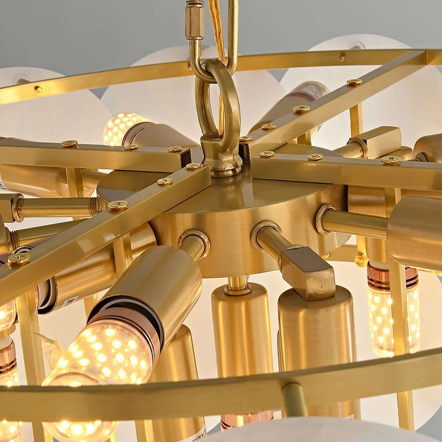 Velimo Alabaster Chandelier – Elegant Circle Chandelier