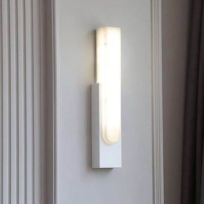 Velin Wall Sconce - Alabaster Wall Sconce for Bedroom
