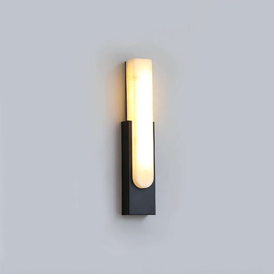 Velin Wall Sconce - Alabaster Wall Sconce for Bedroom