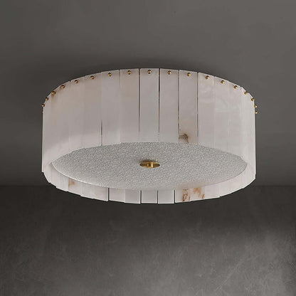 Velura Ceiling Light | Alabaster Flush Mount for Bedrooms & More