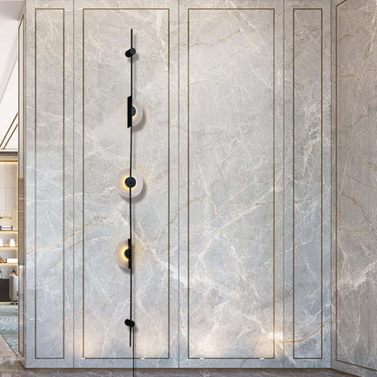 Vilun Plug Wall Sconce – Alabaster Scope, Minimalist Wall Scope