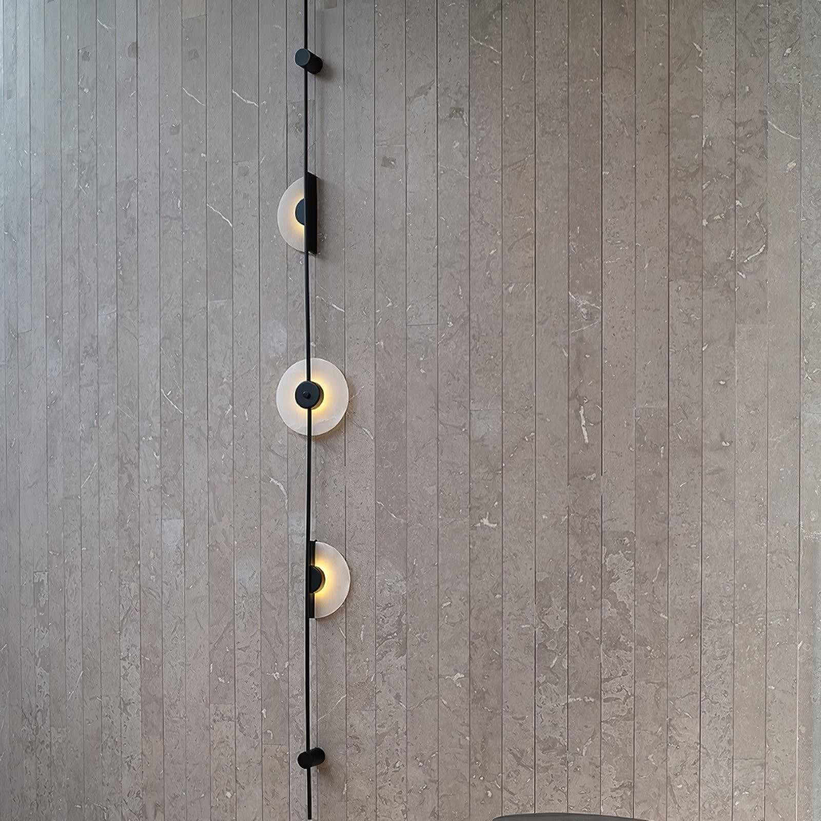Vilun Plug Wall Sconce – Alabaster Scope, Minimalist Wall Scope