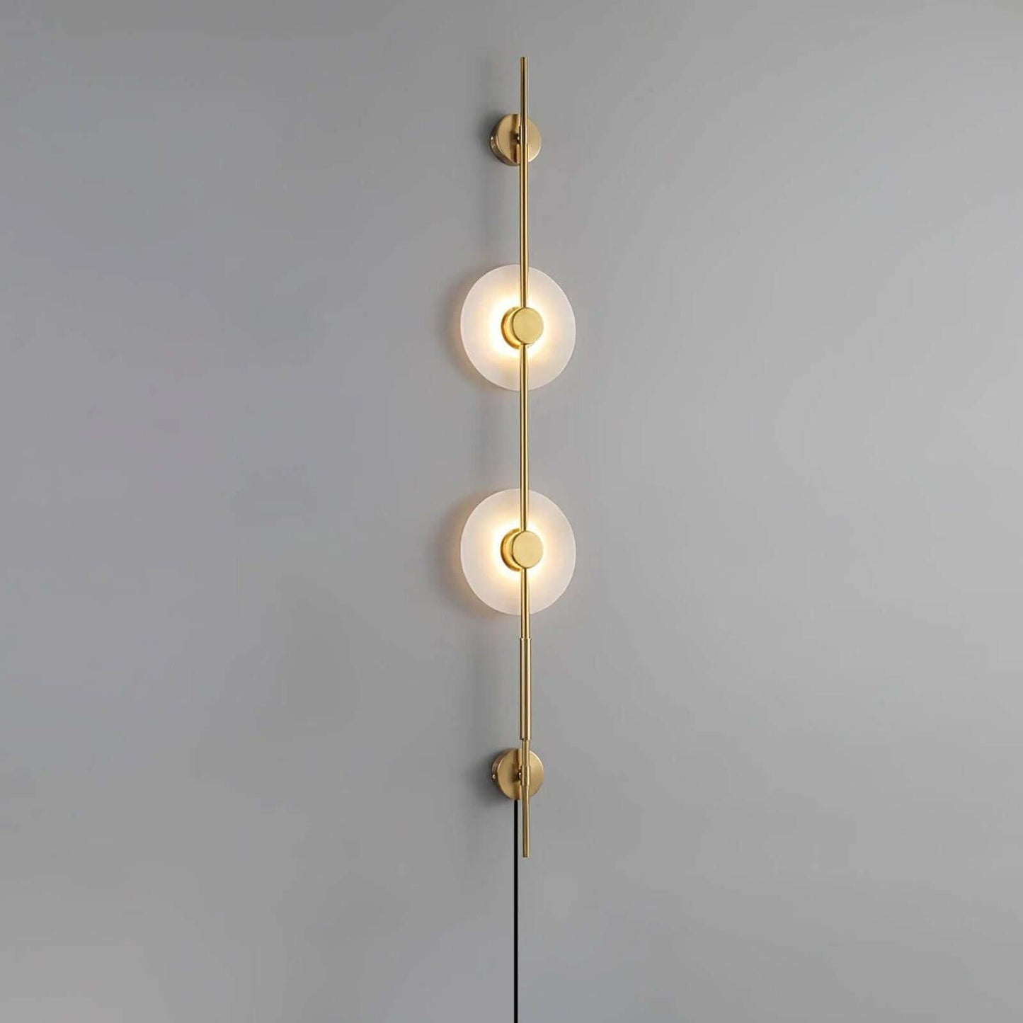 Vilun Plug Wall Sconce – Alabaster Scope, Minimalist Wall Scope