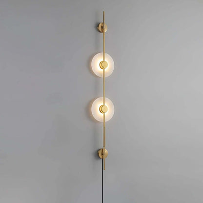 Vilun Plug Wall Sconce – Alabaster Scope, Minimalist Wall Scope