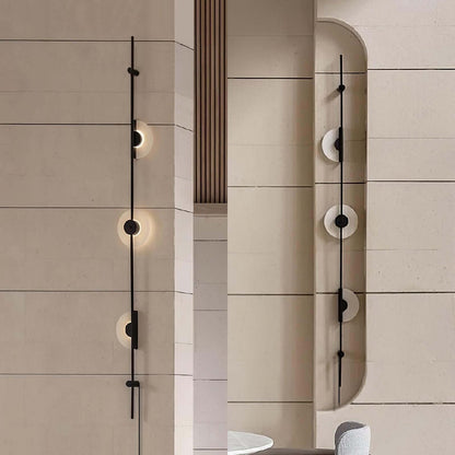 Vilun Plug Wall Sconce – Alabaster Scope, Minimalist Wall Scope