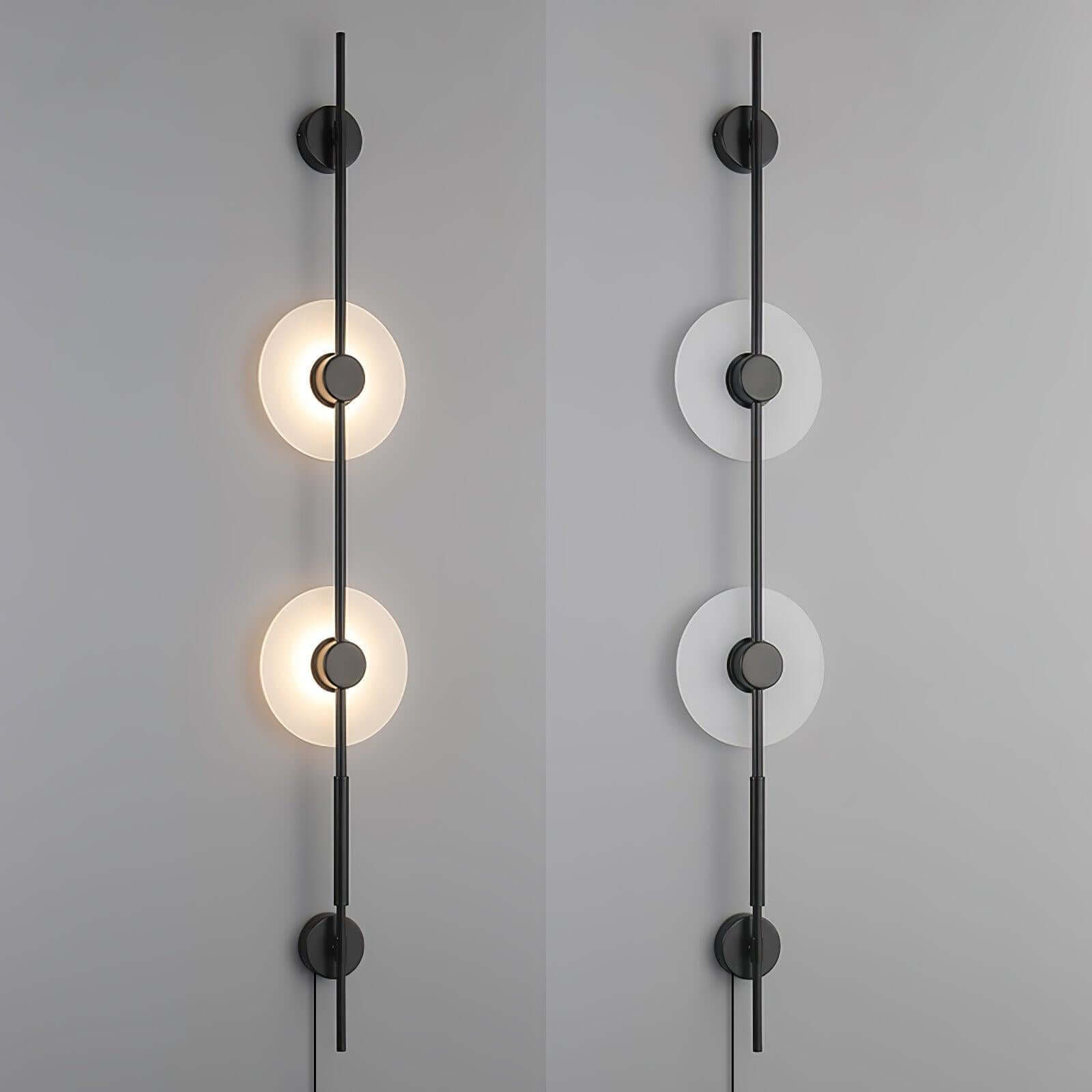 Vilun Plug Wall Sconce – Alabaster Scope, Minimalist Wall Scope