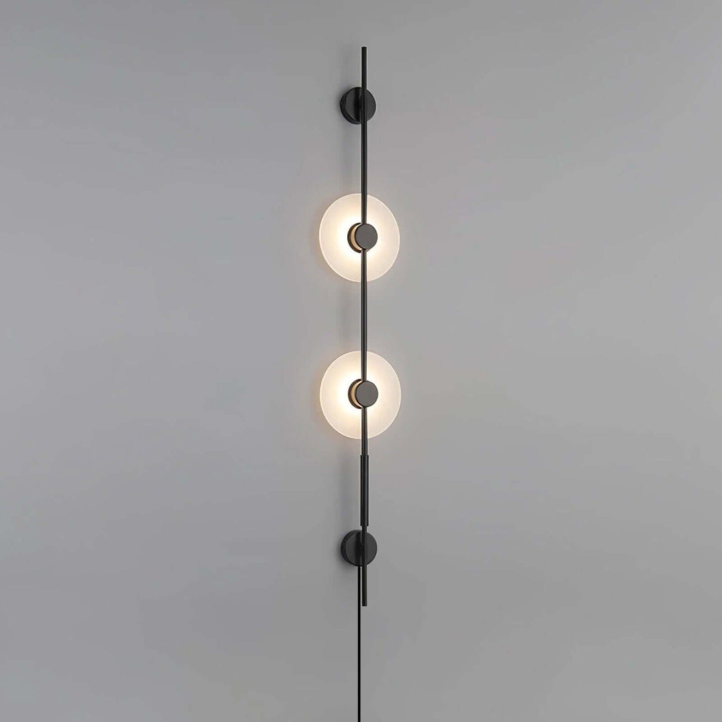 Vilun Plug Wall Sconce – Alabaster Scope, Minimalist Wall Scope