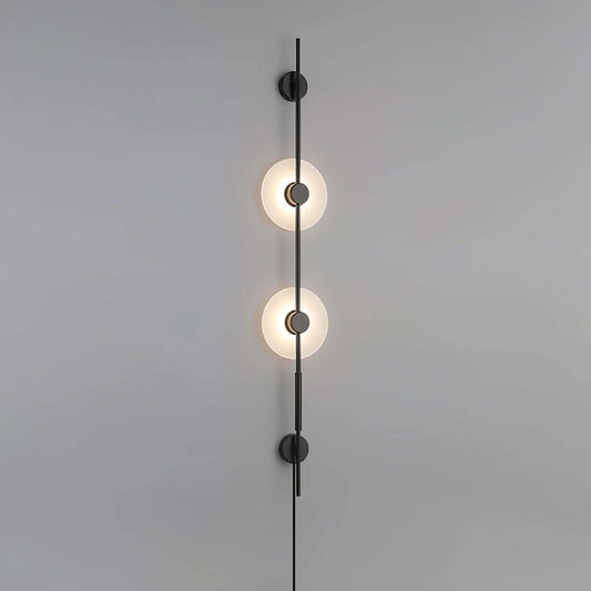 Vilun Plug Wall Sconce – Alabaster Scope, Minimalist Wall Scope