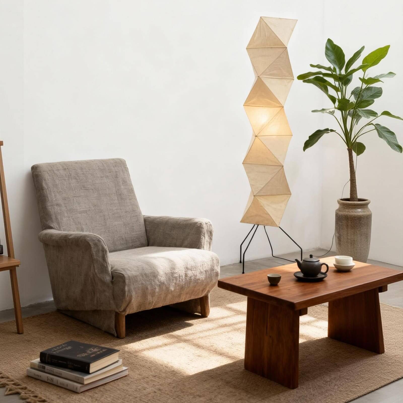 Viori Floor Lamp – Japanese Living Room Floor Light
