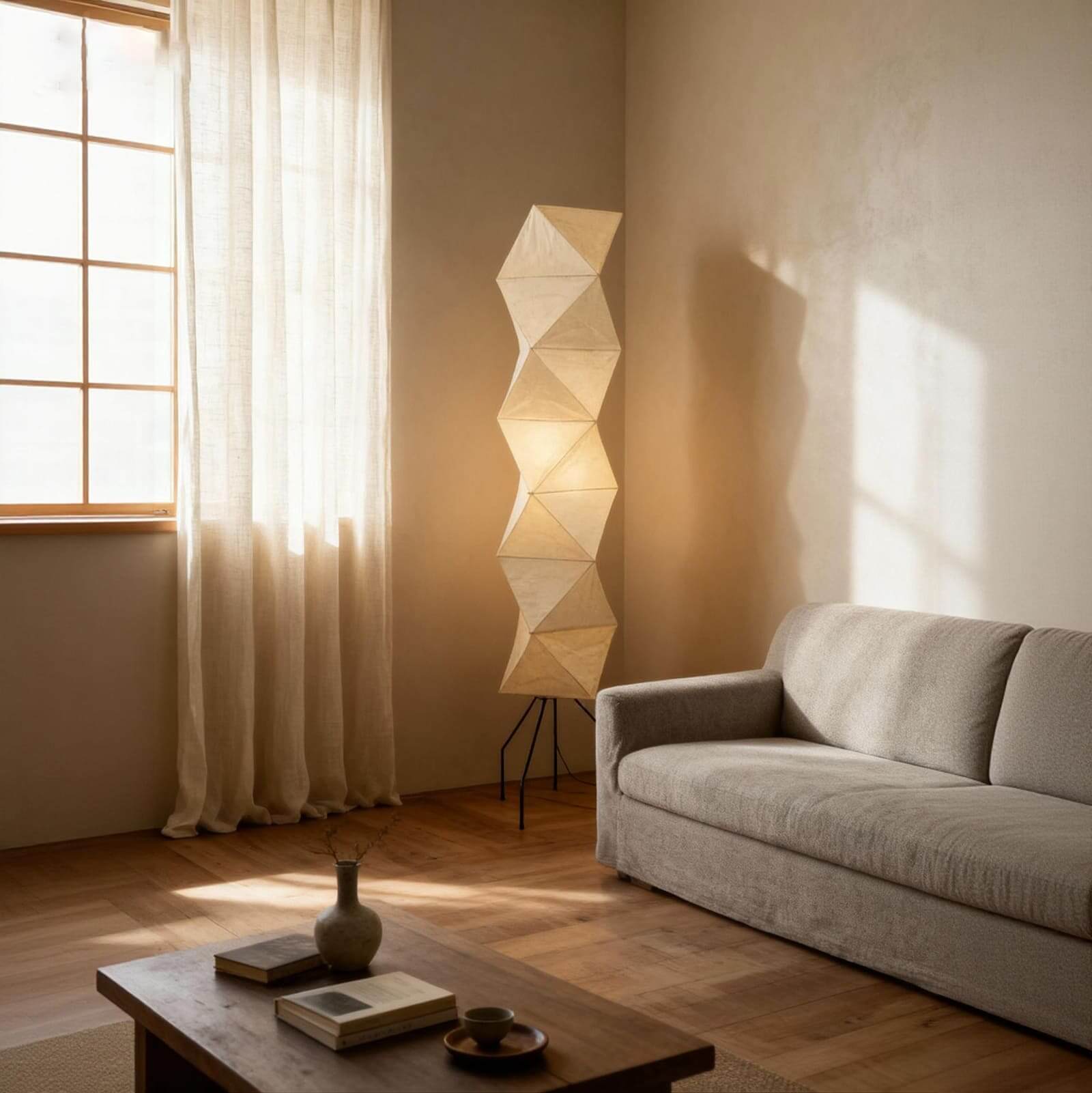 Viori Floor Lamp – Japanese Living Room Floor Light