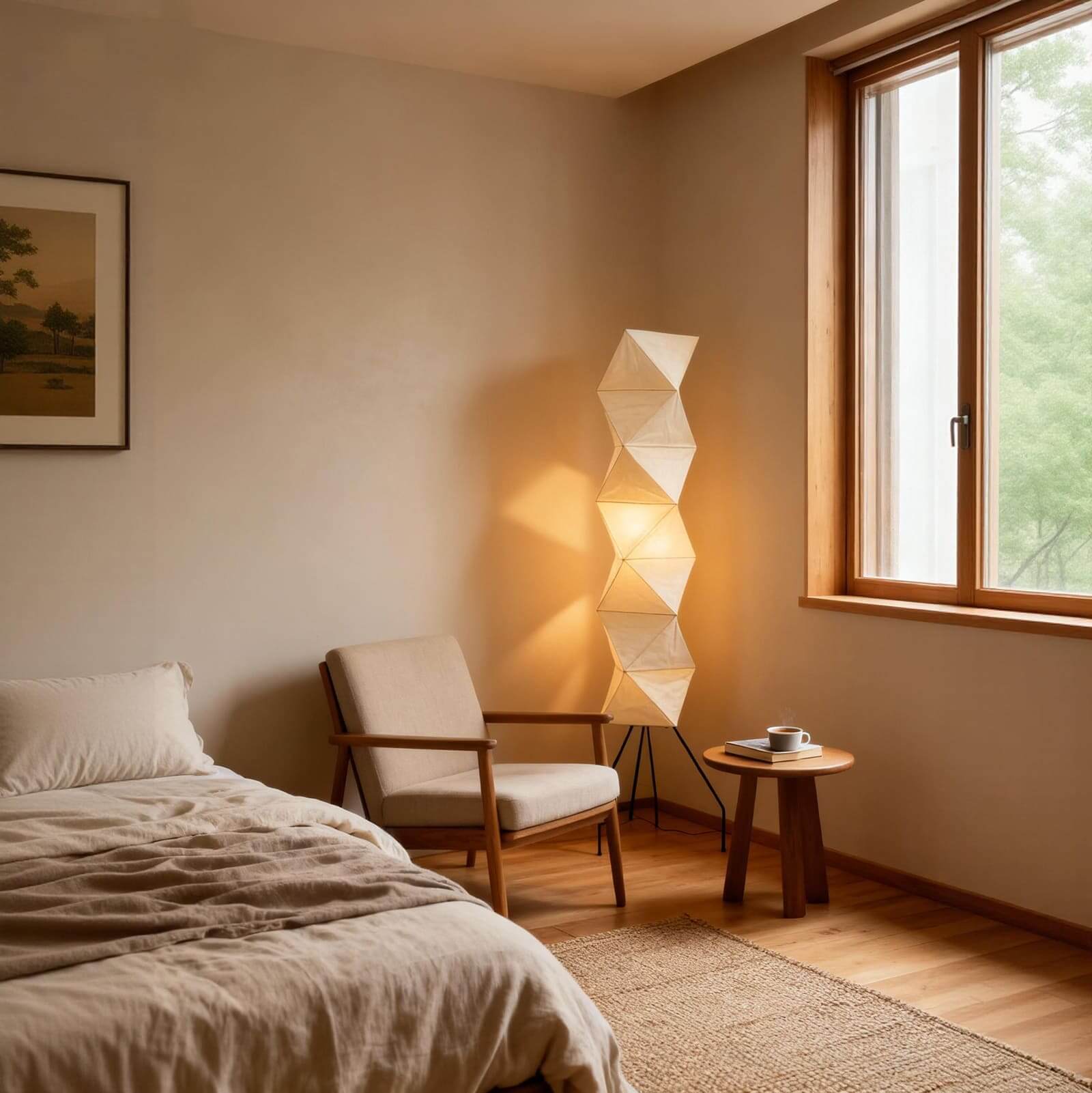 Viori Floor Lamp – Japanese Living Room Floor Light