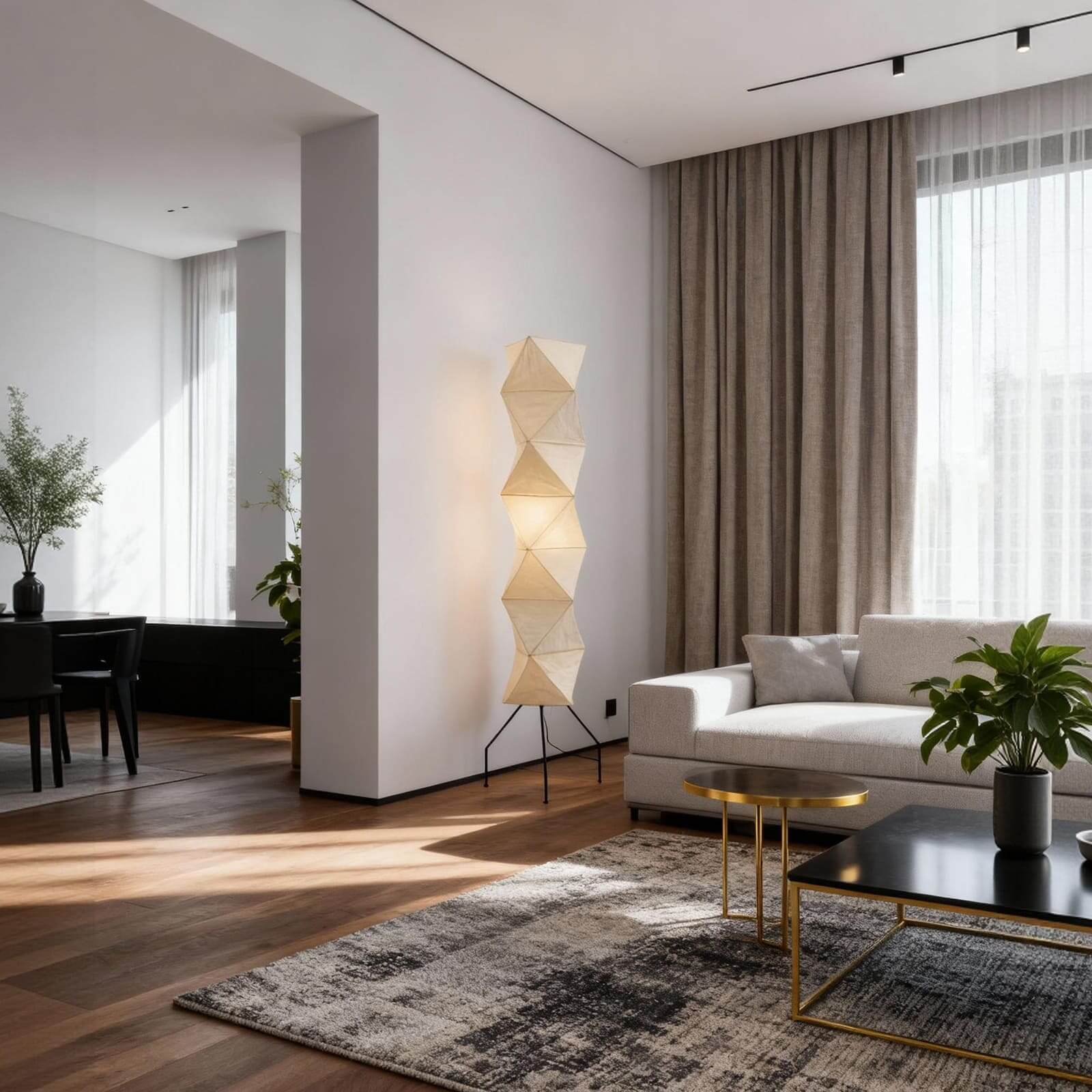 Viori Floor Lamp – Japanese Living Room Floor Light