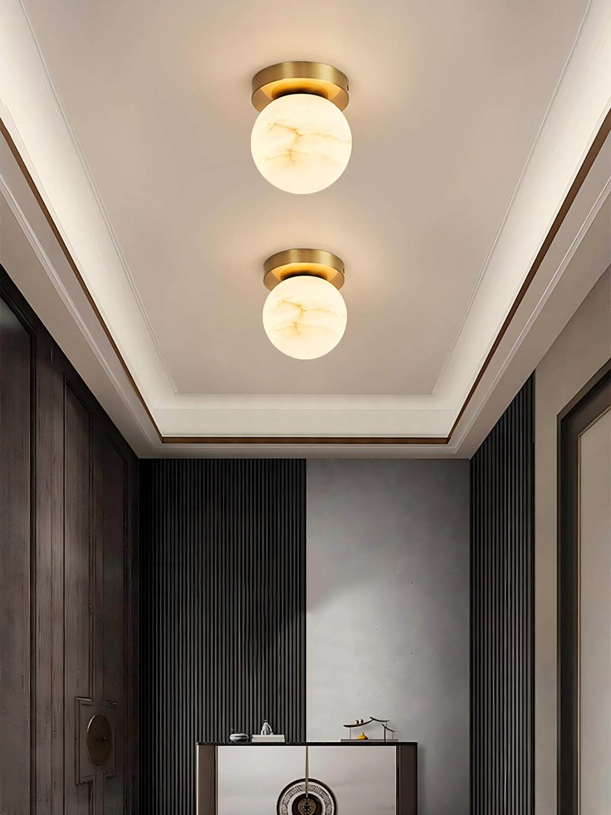 Virex Ceiling Light - Elegant Alabaster Ceiling Light