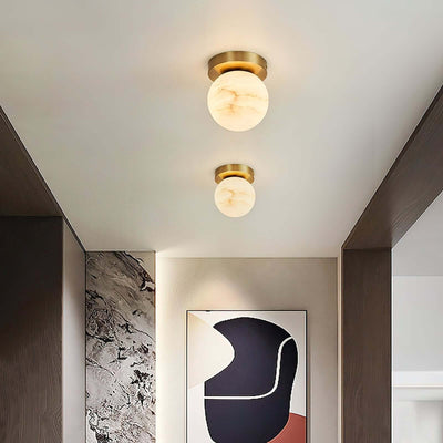 Virex Ceiling Light - Elegant Alabaster Ceiling Light