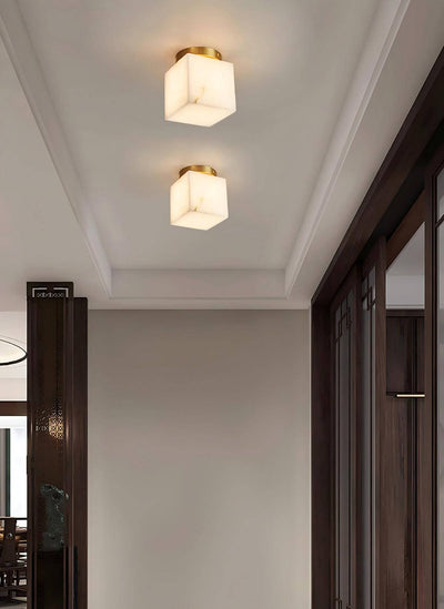 Virex Ceiling Light - Elegant Alabaster Ceiling Light