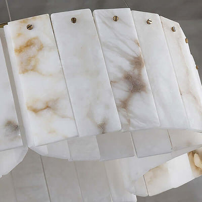 Vormia Ceiling Light made of alabaster, showcasing an elegant Art Deco design and ideal for small bathroom ceiling fixtures.