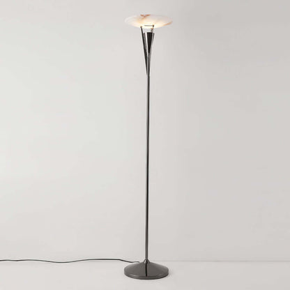 Vylara Floor Lamp - Minimalist Alabaster Corner Lamp for Living Room