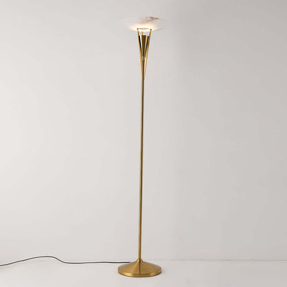 Vylara Floor Lamp - Minimalist Alabaster Corner Lamp for Living Room