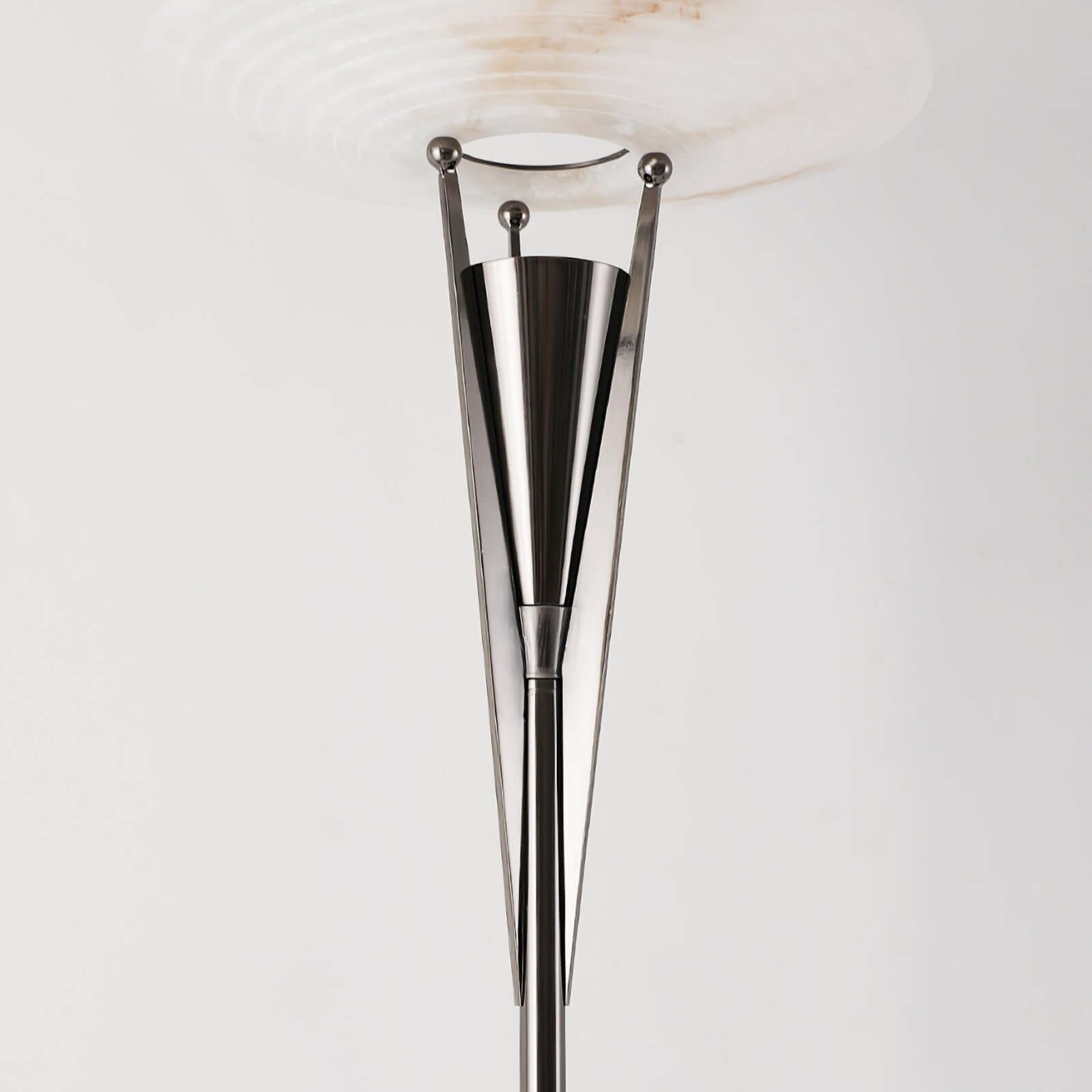 Vylara Floor Lamp - Minimalist Alabaster Corner Lamp for Living Room