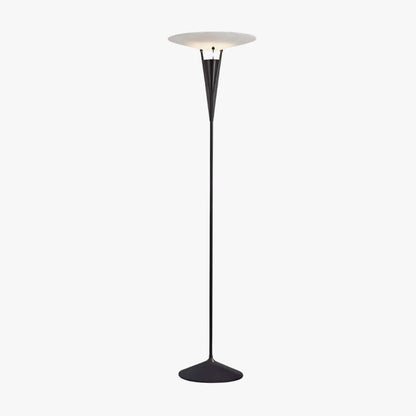 Vylara Floor Lamp - Minimalist Alabaster Corner Lamp for Living Room
