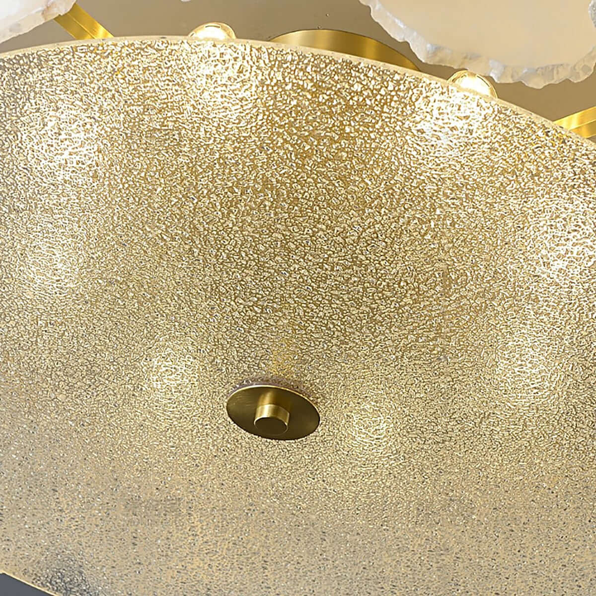 Xelora Ceiling Light | Alabaster Flush Mount for Bedrooms & More