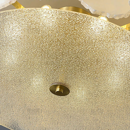 Xelora Ceiling Light | Alabaster Flush Mount for Bedrooms & More