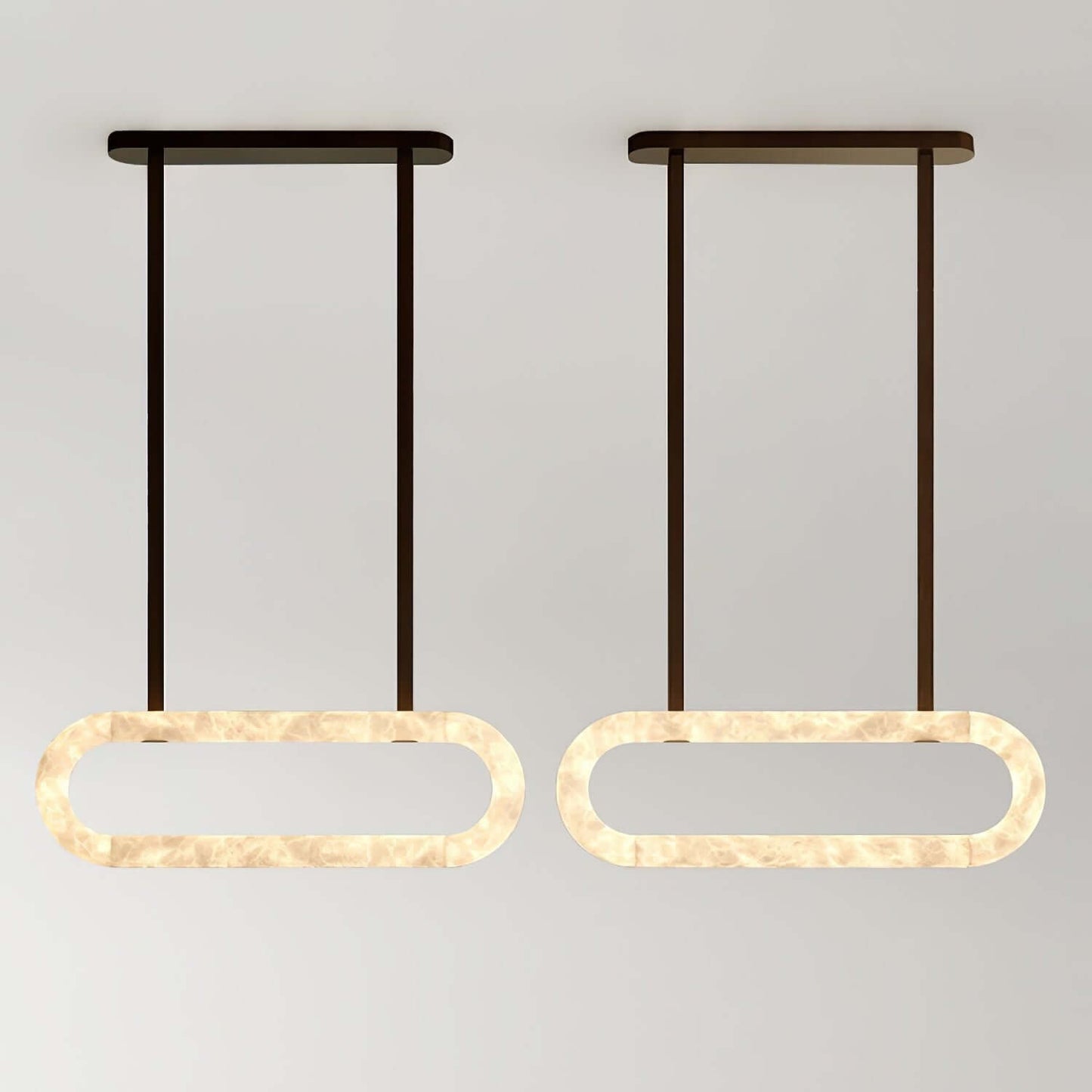 Zalonix Chandelier – Alabaster Retro Chandelier for Dining Room