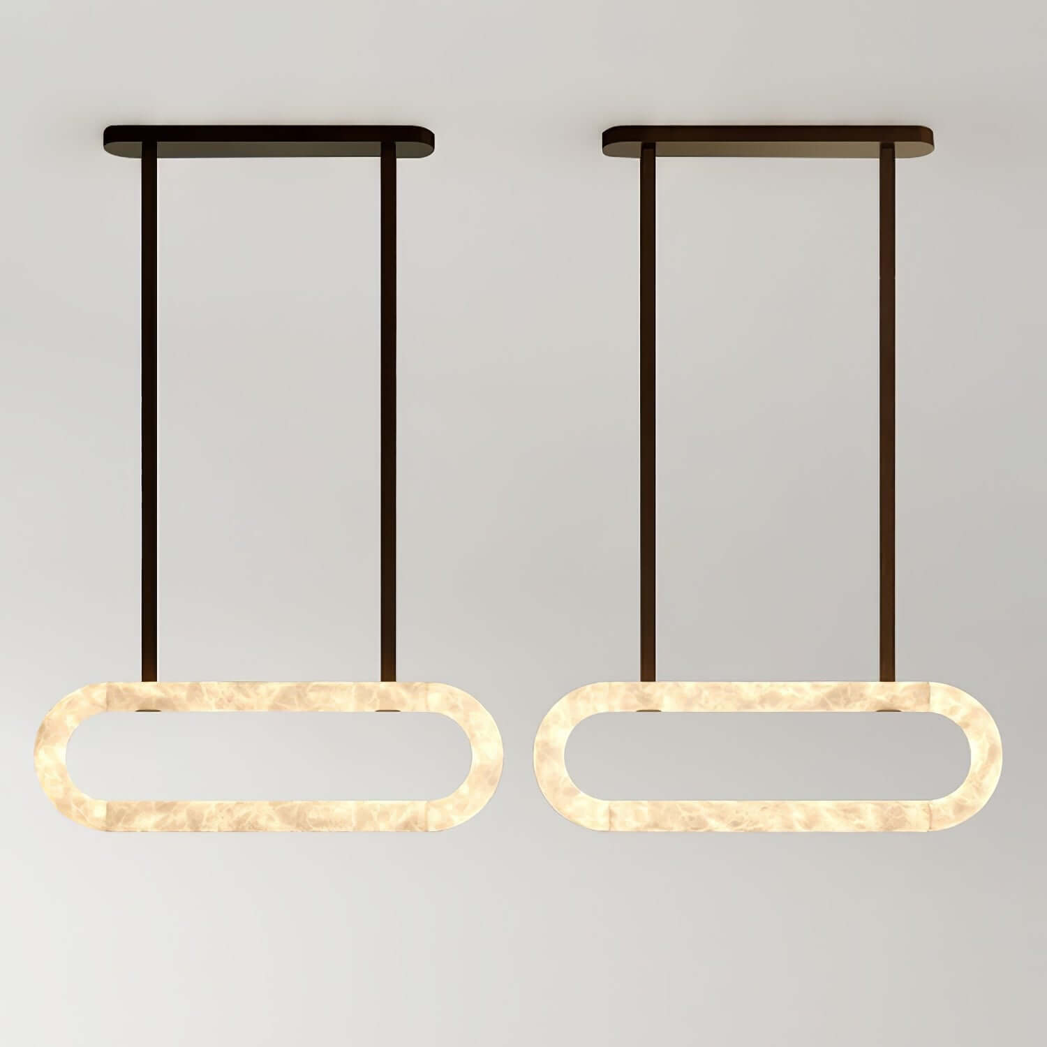 Zalonix Chandelier – Alabaster Retro Chandelier for Dining Room