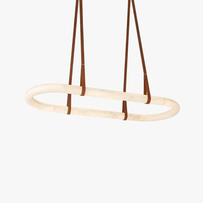 Zalonix Chandelier – Alabaster Retro Chandelier for Dining Room