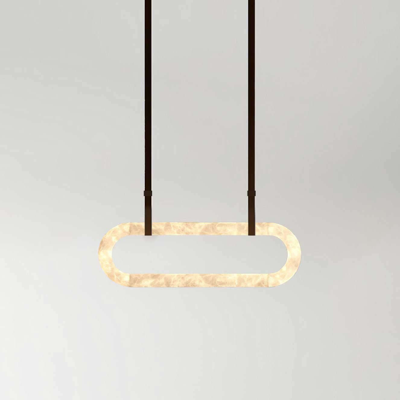 Zalonix Chandelier – Alabaster Retro Chandelier for Dining Room