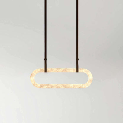 Zalonix Chandelier – Alabaster Retro Chandelier for Dining Room