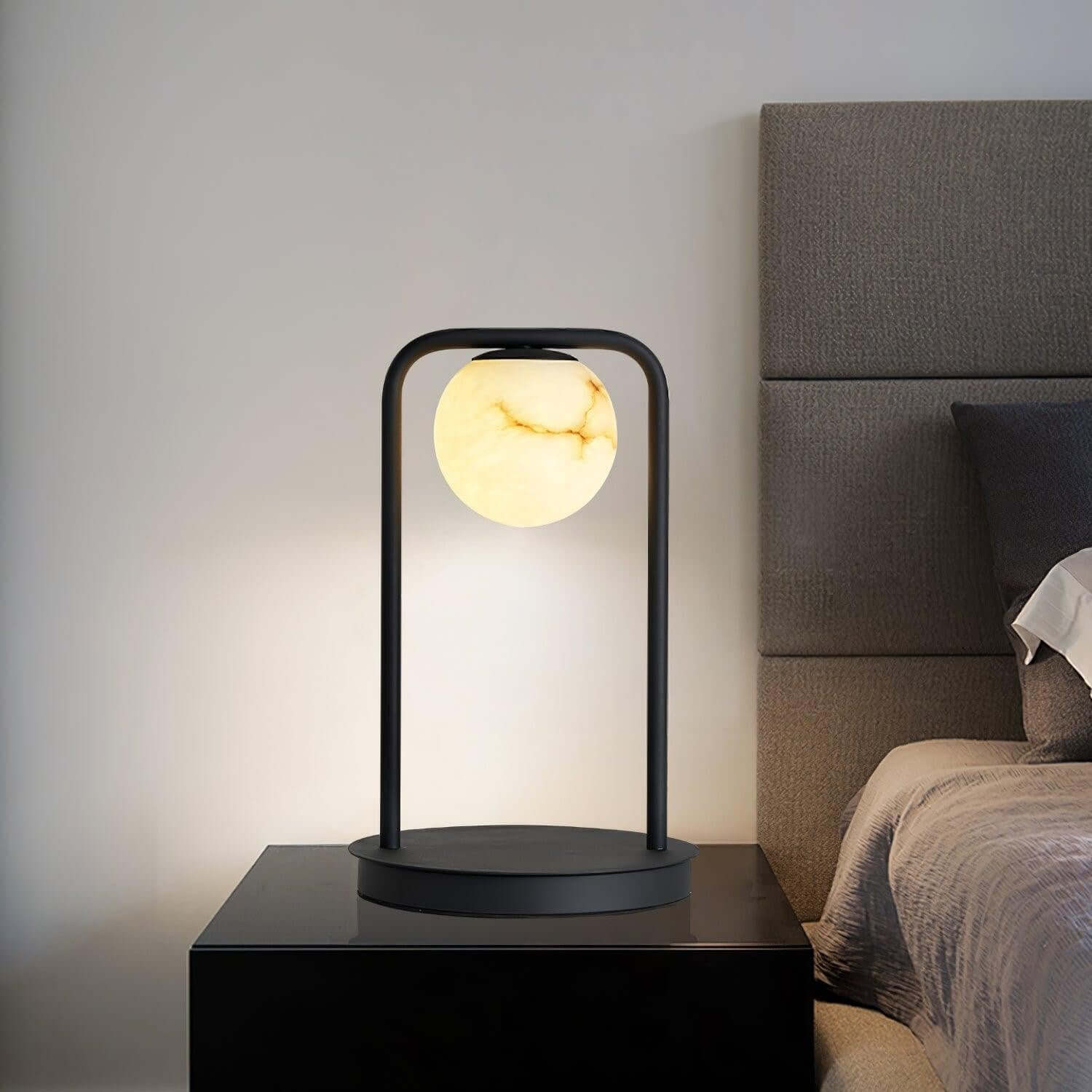 Zavro Table Lamp – Minimalist Alabaster Table Lamp Design