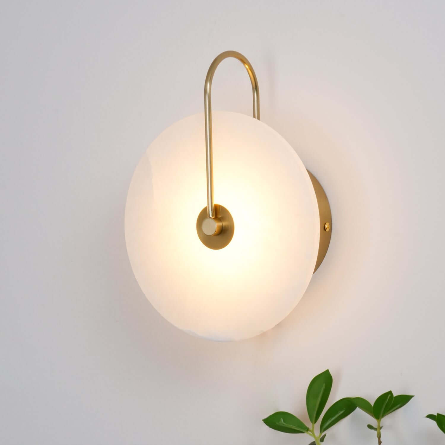 Zayro Wall Sconce – Alabaster Wall Sconce Bedside Lights