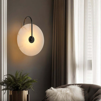 Zayro Wall Sconce – Alabaster Wall Sconce Bedside Lights