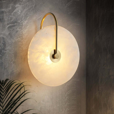 Zayro Wall Sconce – Alabaster Wall Sconce Bedside Lights