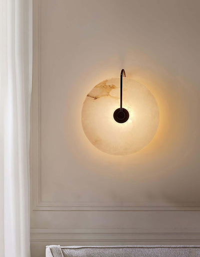 Zayro Wall Sconce – Alabaster Wall Sconce Bedside Lights