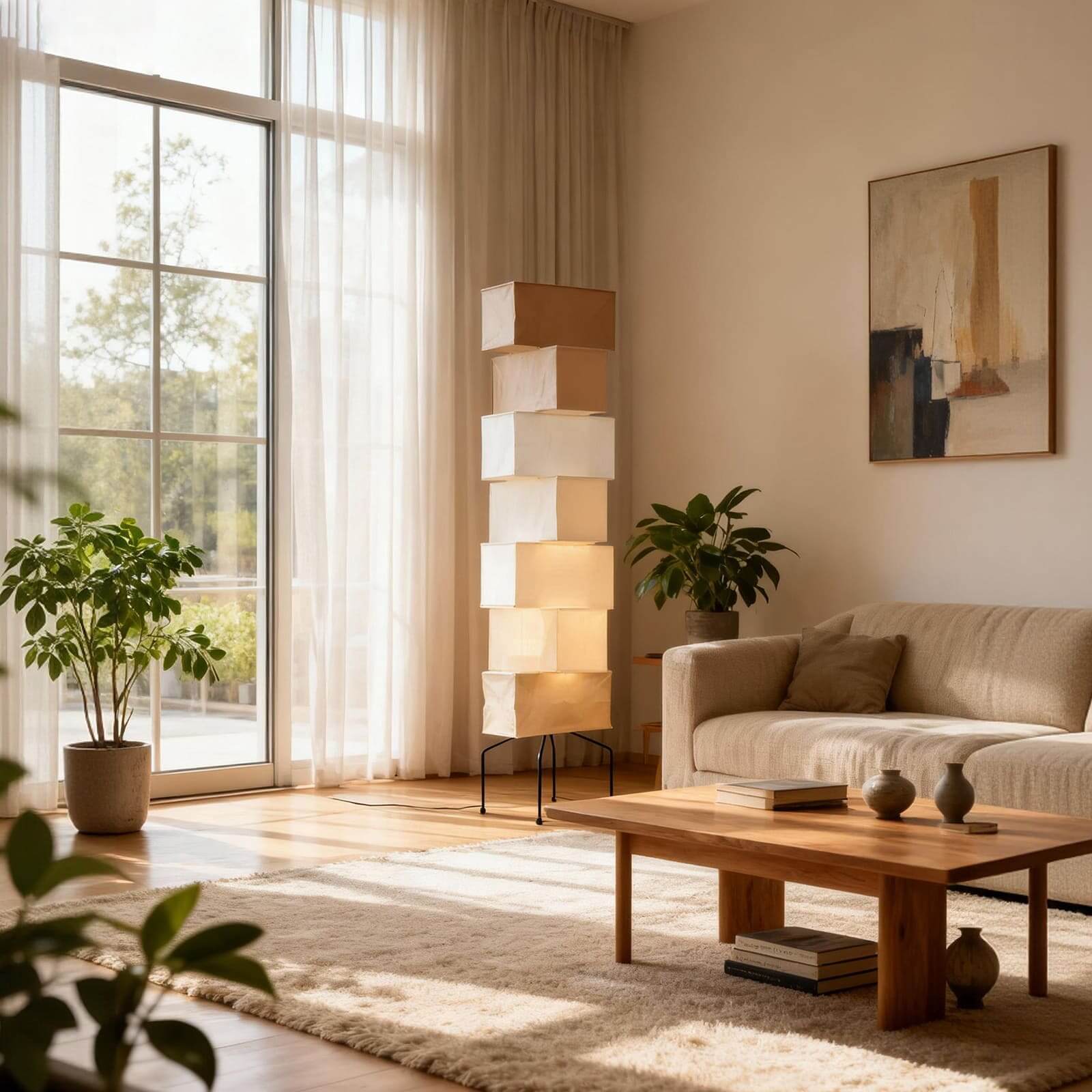 Zerli Floor Lamp – Living Room Floor Lamp Japanese Style