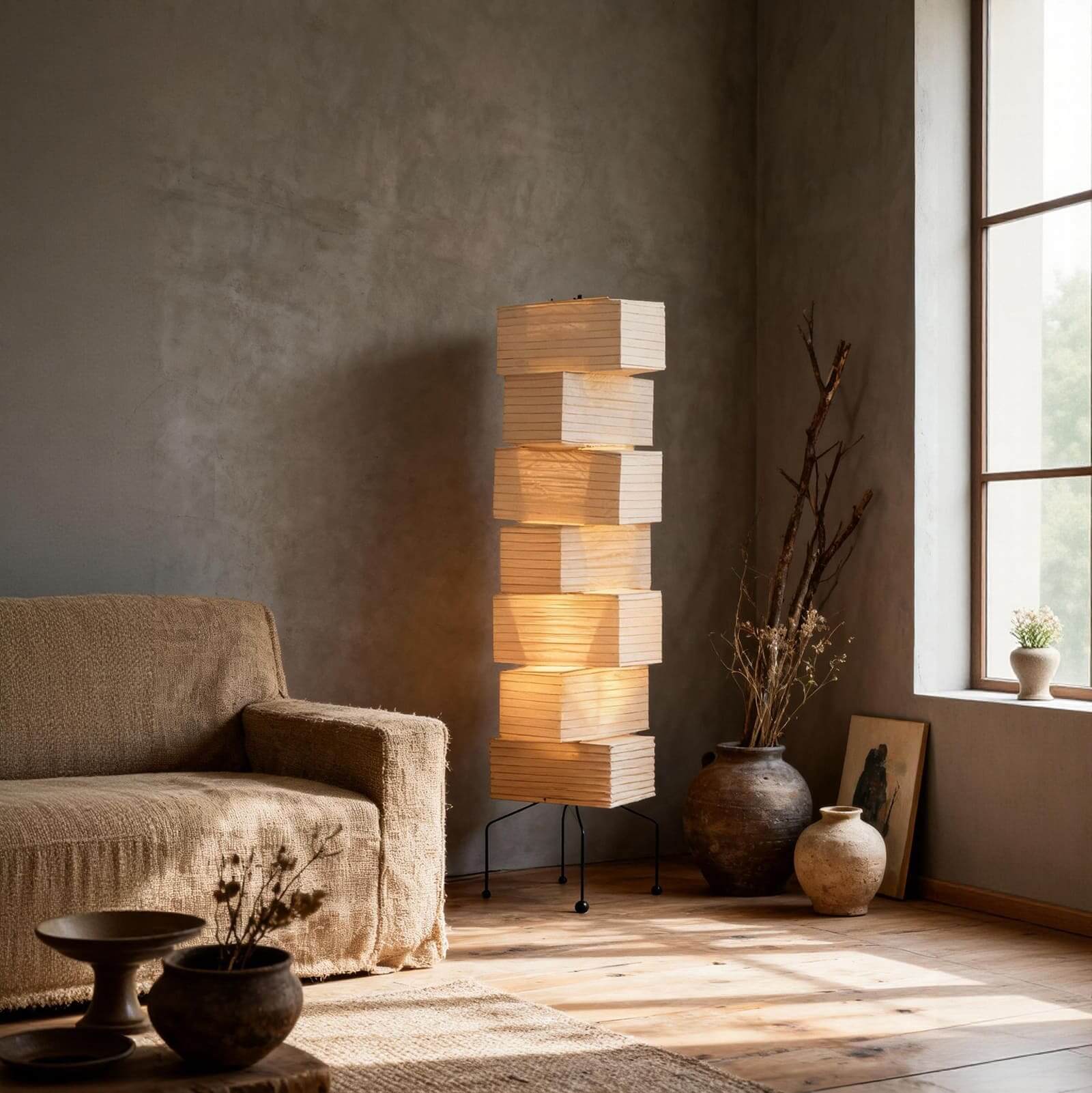 Zerli Floor Lamp – Living Room Floor Lamp Japanese Style