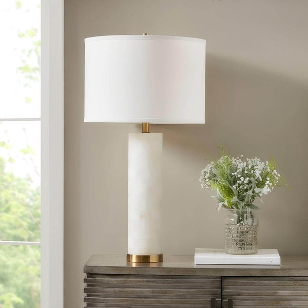 Zeytu Table Lamp – Alabaster Table Lamp, Modern Table Light