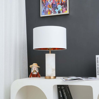 Zeytu Table Lamp – Alabaster Table Lamp, Modern Table Light