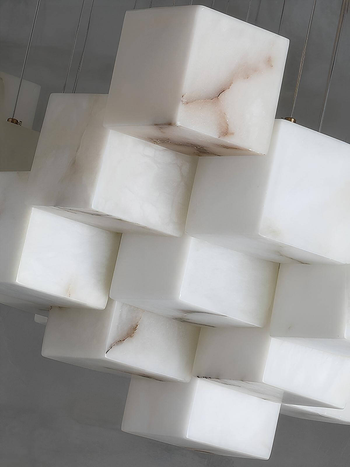 Zovrix Alabaster Chandelier – Long Great Room Lighting
