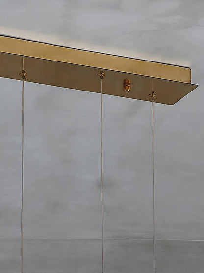 Zovrix Alabaster Chandelier – Long Great Room Lighting