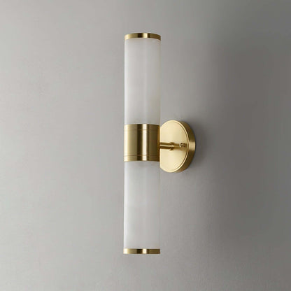 Zylet Wall Sconce – Alabaster Wall Sconce with Brass Finish
